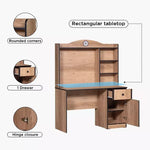 Load image into Gallery viewer, Study Desk with Hutch, Drawer &amp; Door
