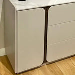Load image into Gallery viewer, Stylish Mila Dresser with Round Mirror