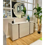Load image into Gallery viewer, Stylish Mila Dresser with Round Mirror