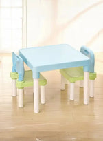 Load image into Gallery viewer, Table and Chair Set, 3 Piece Plastic Easy Clean- Suitable for Reading, Drawing, Snack Time, Arts Crafts, Preschool and More