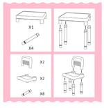 Load image into Gallery viewer, Table and Chair Set, 3 Piece Plastic Easy Clean- Suitable for Reading, Drawing, Snack Time, Arts Crafts, Preschool and More