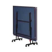 Arabian Mall Foldable Indoor Table Tennis Table with 8 Movable Wheels (12mm MDF Blue Top)
