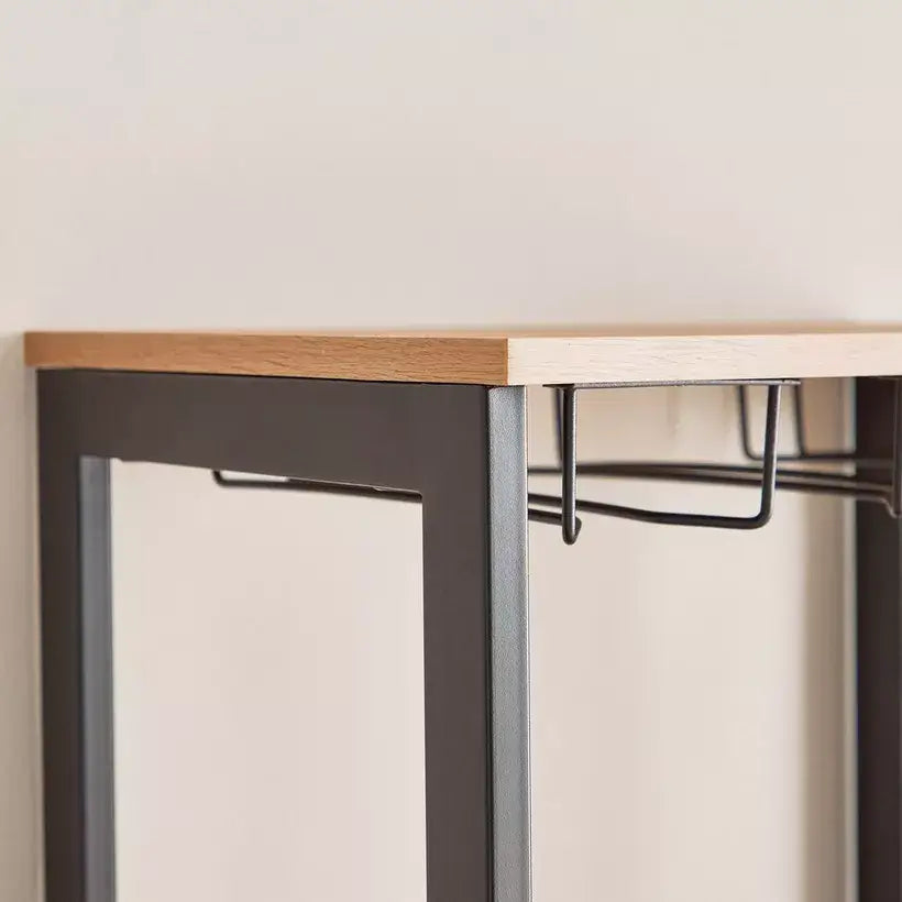 Tall Modern Bar Cabinet With 1 Drawer And 8 Shelves