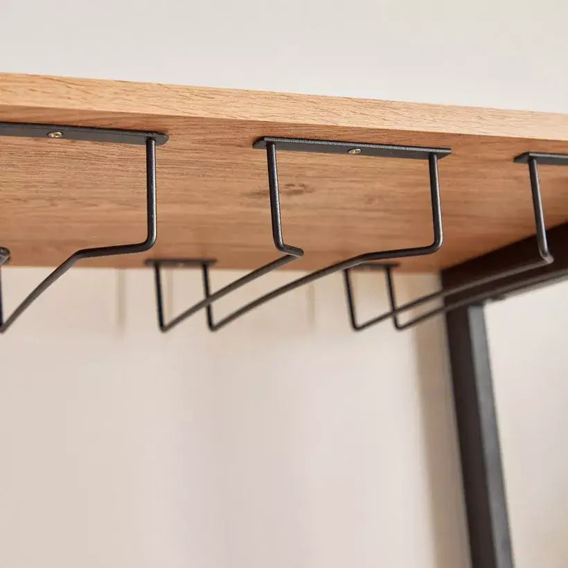 Tall Modern Bar Cabinet With 1 Drawer And 8 Shelves