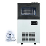 Load image into Gallery viewer, Tap Water Ice Maker Machine, 60KG/24H Stainless Steel Under Counter ice Machine with 17.6lbs Ice Storage Capacity, Freestanding Ice Maker.