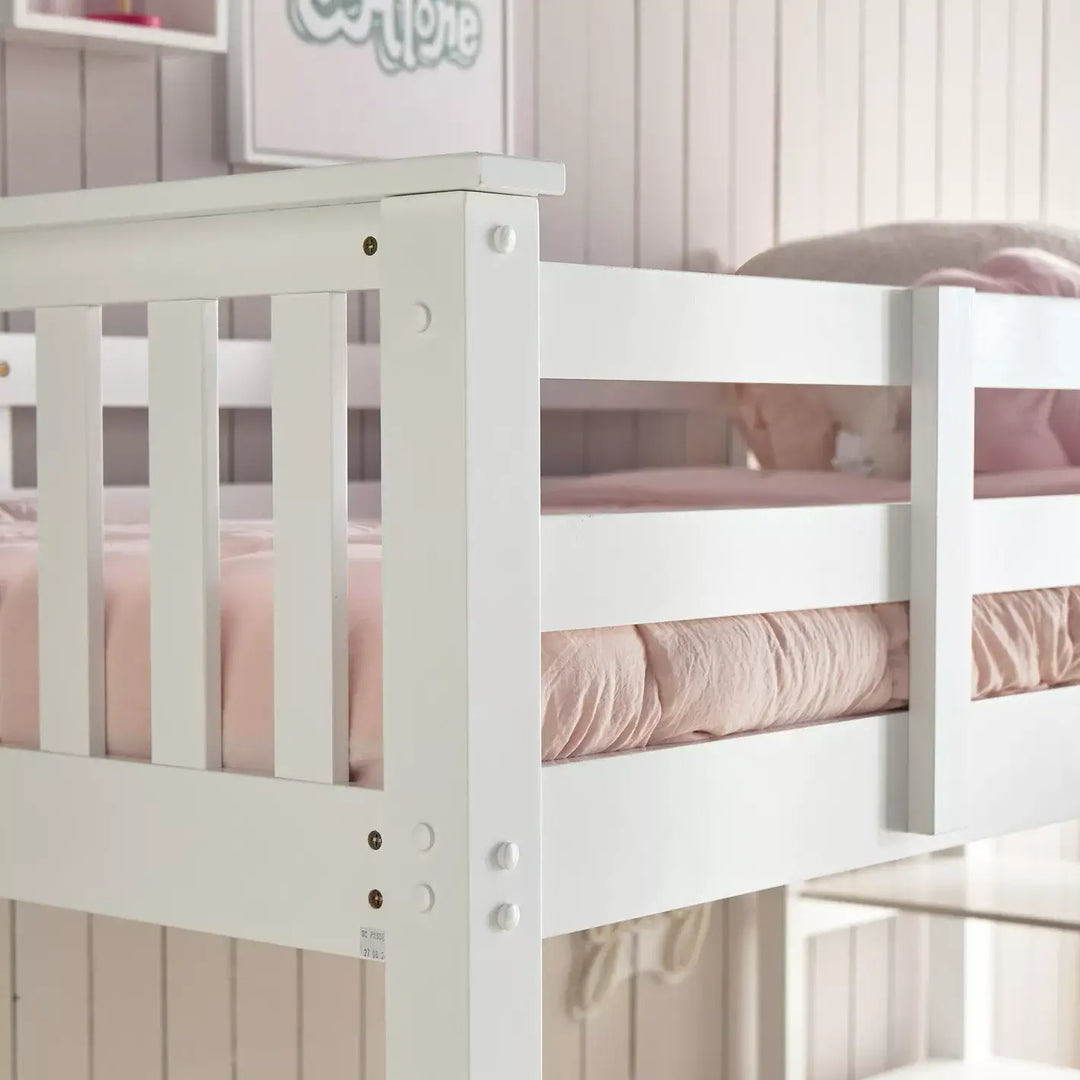 Taylor Twin Loft Bed with Shelves - 90x200 cm-GCC Home Center