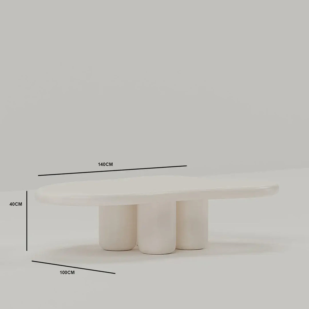 Teddy V2 Coffee Table (Big) – Modern Design (140 x 100 x 40 CM)