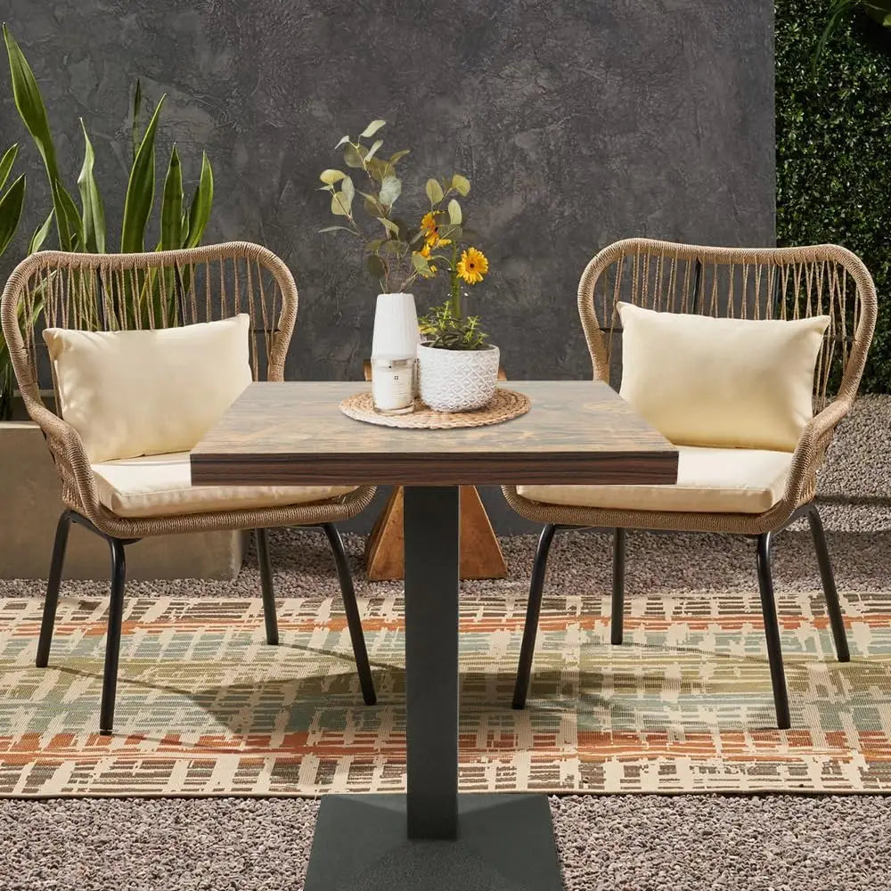 Tempered Glass Square Dining Table 70x70cm