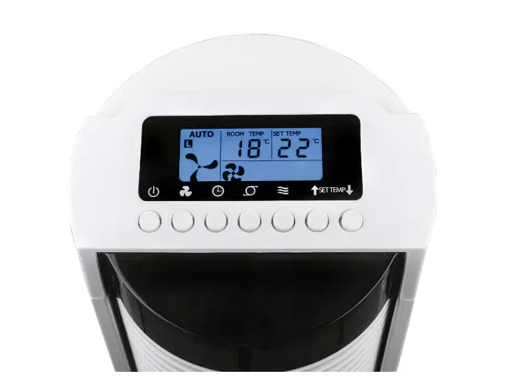Tower Fan With Remote Control, 104 CM High With 3 Speeds And LC Display