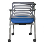 Load image into Gallery viewer, Training Chair with Writing Pad And Metal Legs, Curved Back Chair-GCC Home Center