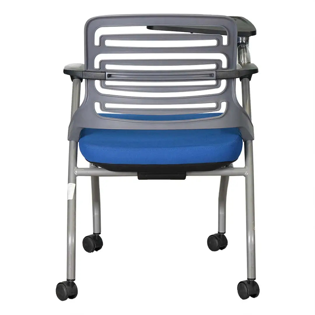 Training Chair with Writing Pad And Metal Legs, Curved Back Chair-GCC Home Center