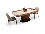 Load image into Gallery viewer, Travertine Dining Table - Walnut Travertine
