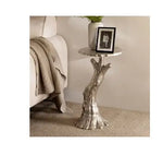 Load image into Gallery viewer, Trunk Accent Table – Silver | Modern Metal Storage Accent Table