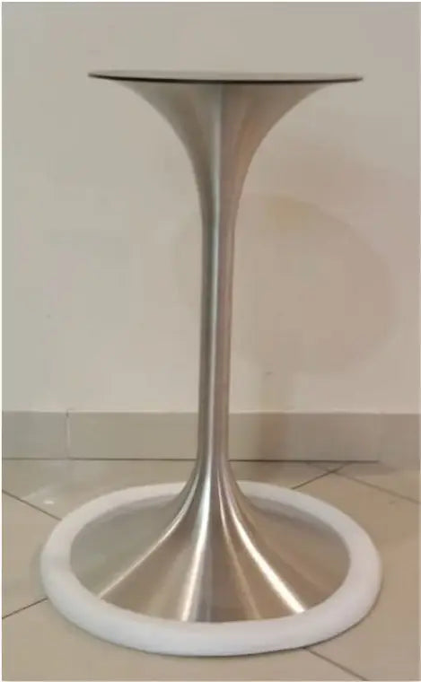 Arabian Mall Tulip Shape Stainless Steel Table Base (JP3074) - Brushed Finish