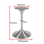 Load image into Gallery viewer, Arabian Mall Tulip Shape Stainless Steel Table Base (JP3074) - Brushed Finish