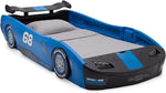 Load image into Gallery viewer, Turbo Race Car Twin Bed, Blue-GCC Home Center