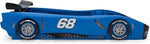 Load image into Gallery viewer, Turbo Race Car Twin Bed, Blue-GCC Home Center