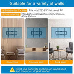 Load image into Gallery viewer, TV Wall Mount 26-65 Inches Ultra Strong Slim Fixed TV Bracket Heavy Duty Ultra Super Strong 50KG TV Wall Mount with Wall Fixing Kit for Flat Curved Screen TV LED LCD OLED and Plasma 50Kg