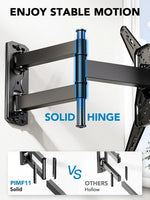 Load image into Gallery viewer, TV Wall Mount for Most 26-60 inch TVs, Full Motion with Swivel ±90°, Tilt +5~-15° &amp; Extension, Single Stud Bracket Holds up to 35 kg, Max VESA 400x400mm