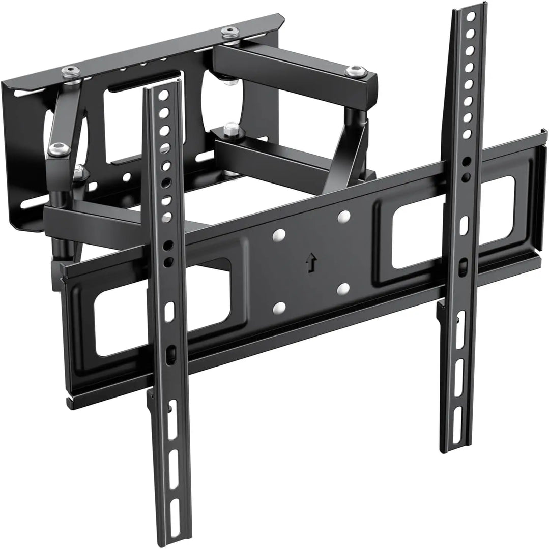 TV Wall Mount Stand for 26-55'' Flat Screen/LED/4K TVs, Full Motion TV Mount with Swivel and Tilt Articulating Dual Arms, Max VESA 400x400mm, Holds up 50KG