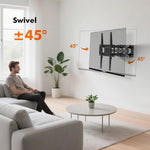 Load image into Gallery viewer, TV Wall Mount Stand for 26-55'' Flat Screen/LED/4K TVs, Full Motion TV Mount with Swivel and Tilt Articulating Dual Arms, Max VESA 400x400mm, Holds up 50KG