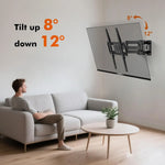 Load image into Gallery viewer, TV Wall Mount Stand for 26-55'' Flat Screen/LED/4K TVs, Full Motion TV Mount with Swivel and Tilt Articulating Dual Arms, Max VESA 400x400mm, Holds up 50KG