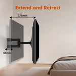 Load image into Gallery viewer, TV Wall Mount Stand for 26-55'' Flat Screen/LED/4K TVs, Full Motion TV Mount with Swivel and Tilt Articulating Dual Arms, Max VESA 400x400mm, Holds up 50KG
