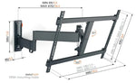 Load image into Gallery viewer, TVM 3645 Swivel TV Wall Mount Bracket for 40-77 Inch TVs, Holds TVs Up To Max. 35 kg, Swivels Up To 180° Full Motion TV Mount Max. VESA 600x400, Universal Compatibility