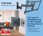 Load image into Gallery viewer, TVM 3645 Swivel TV Wall Mount Bracket for 40-77 Inch TVs, Holds TVs Up To Max. 35 kg, Swivels Up To 180° Full Motion TV Mount Max. VESA 600x400, Universal Compatibility