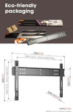 Load image into Gallery viewer, TVM 5705 – Ultra-slim TV wall mount with GuidanceSystem™ for safe and easy hanging of large TVs