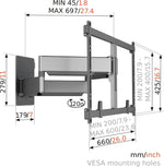 Load image into Gallery viewer, TVM 5855 Full-Motion Ultra Strong TV Wall Mount Bracket For Large And Heavy TVs From 55 65 75 77 85 Up To 100 Inch