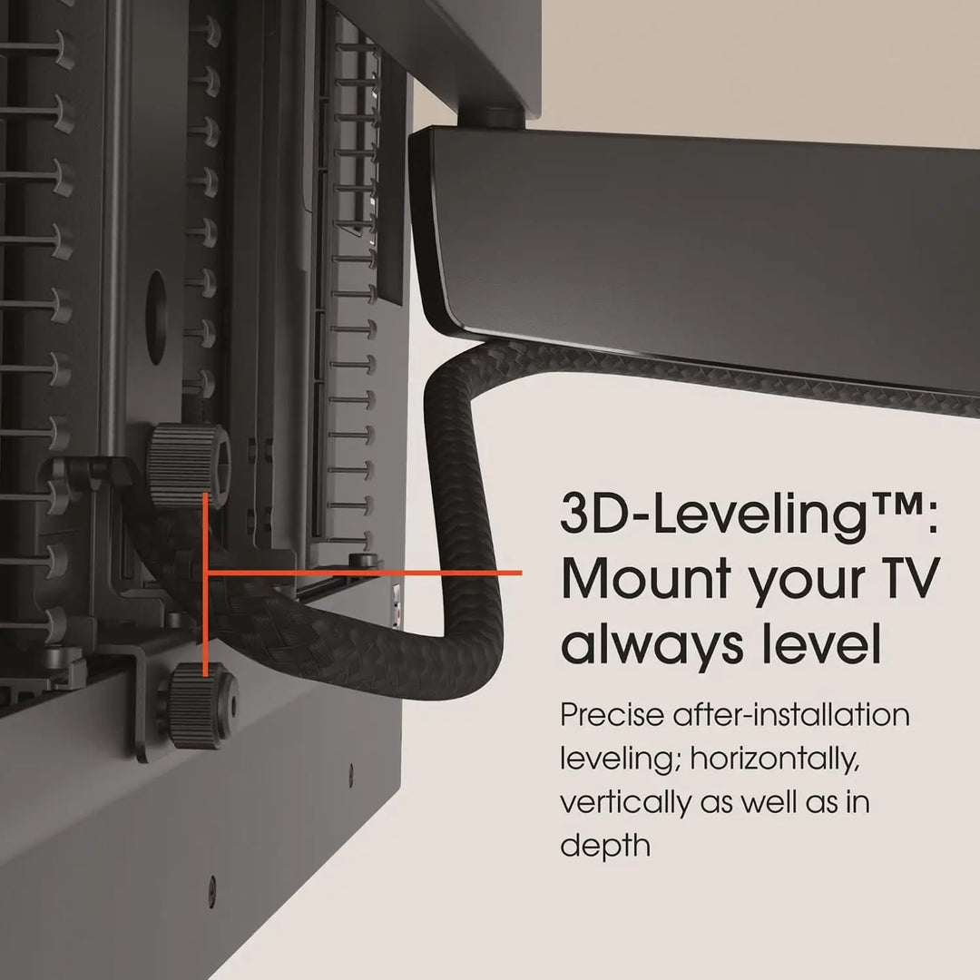 TVM 7655 Signature Swivelling TV Wall Mount for 40-77 Inch TVs, Premium DesignMount TV Bracket Swivels up to 120°, Max 35 kg