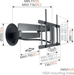Load image into Gallery viewer, TVM 7655 Signature Swivelling TV Wall Mount for 40-77 Inch TVs, Premium DesignMount TV Bracket Swivels up to 120°, Max 35 kg