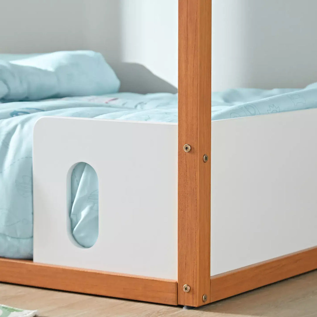 Twin Bed, Engineered Wood With A Robust Frame For Kids - 90x190 cm-GCC Home Center
