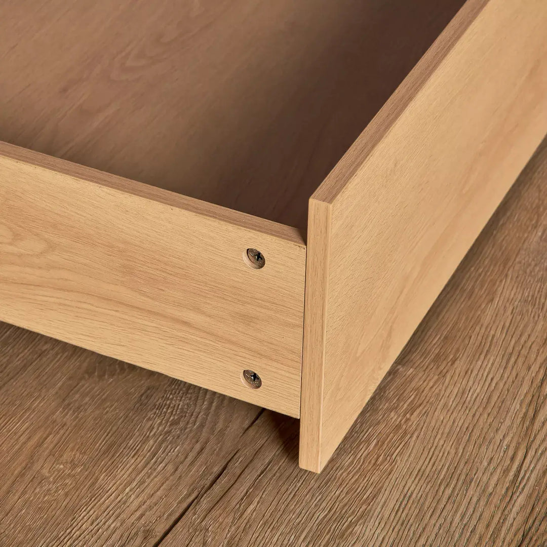 Twin Trundle Bed 90x190 CM - Oak/White-GCC Home Center