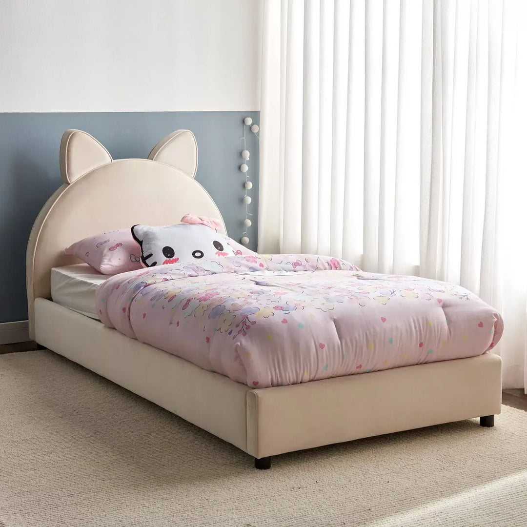Twin Upholstered Bed - 90x200 cm-GCC Home Center