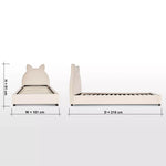 Load image into Gallery viewer, Twin Upholstered Bed - 90x200 cm-GCC Home Center