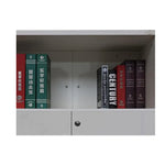 Load image into Gallery viewer, Two Door Office Cabinet With Two Shelves And One Open Shelf For organization - Off White-GCC Home Center