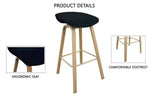 Load image into Gallery viewer, Ultimate Eames Style Seat Height Bar Stool - Black-GCC Home Center