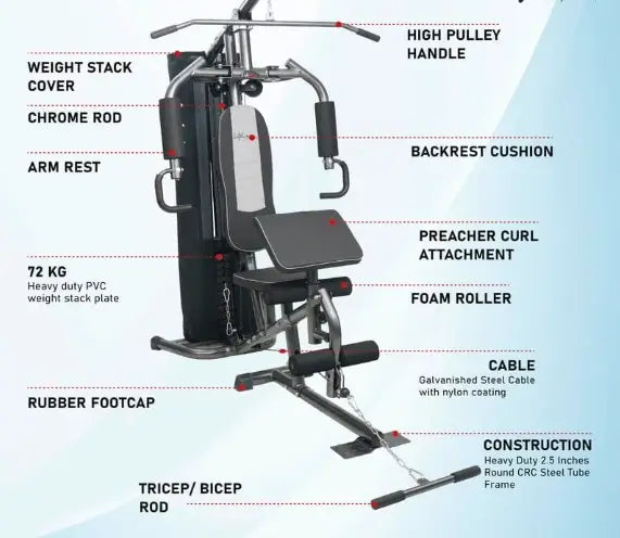 Ultimate Multigym Home Gym Machine MF-0734 – Full-Body Workout Solution