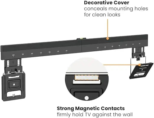 ULTRA SLIM MICRO-GAP FIXED TV WALL MOUNT Fits 43''~100'' slim TVs with only 9.5mm/0.37'' profile