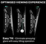 Load image into Gallery viewer, Ultra Strong TV Wall Bracket Mount Double Arm Tilt &amp; Swivel for 40-85 Inch (100-115.5cm) LED LCD OLED Plasma &amp; Curved Screens with Cable Managment - Up to VESA 600mm(w) x 400mm(h) - Max Load 50kg