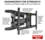 Load image into Gallery viewer, Ultra Strong TV Wall Bracket Mount Double Arm Tilt &amp; Swivel for 40-85 Inch (100-115.5cm) LED LCD OLED Plasma &amp; Curved Screens with Cable Managment - Up to VESA 600mm(w) x 400mm(h) - Max Load 50kg