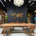 Load image into Gallery viewer, Unique Live Edge Resin Dining Table Top San - Natural Walnut Wood