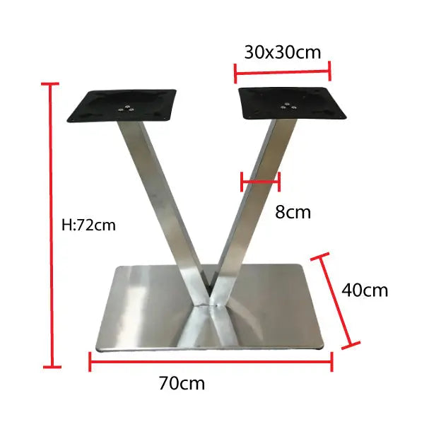 V-Column Restaurant Dining Table Base