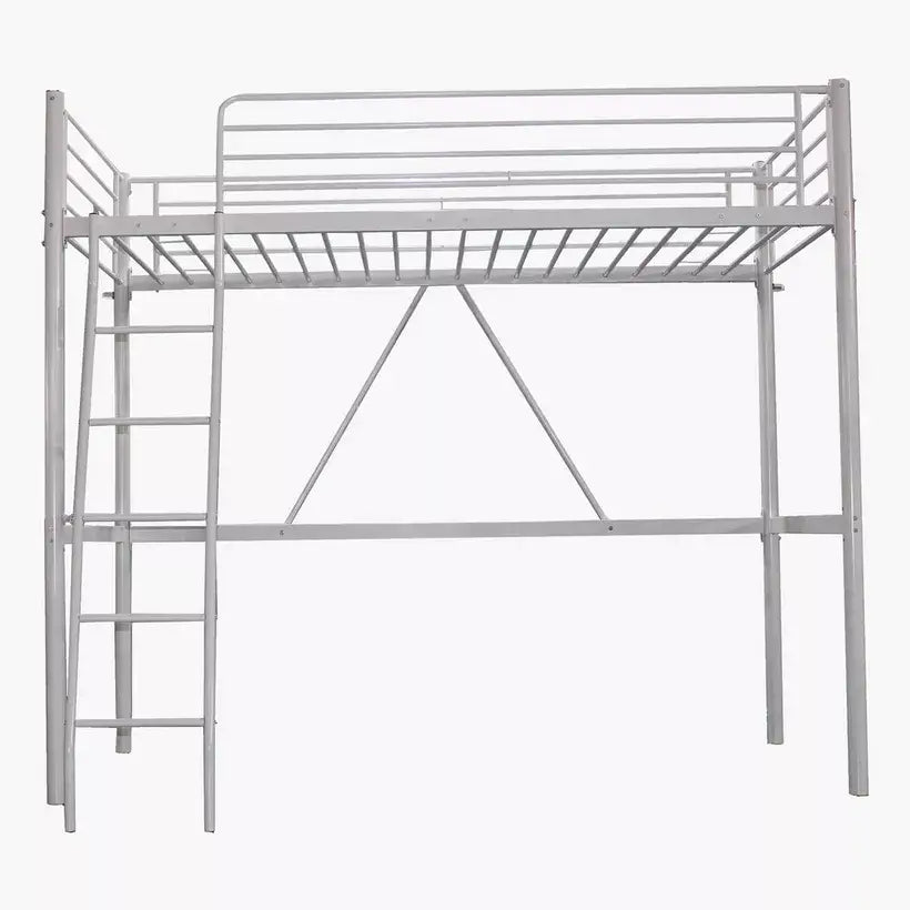 Vanilla Metal Single Loft Bed - 90x200 cm-GCC Home Center