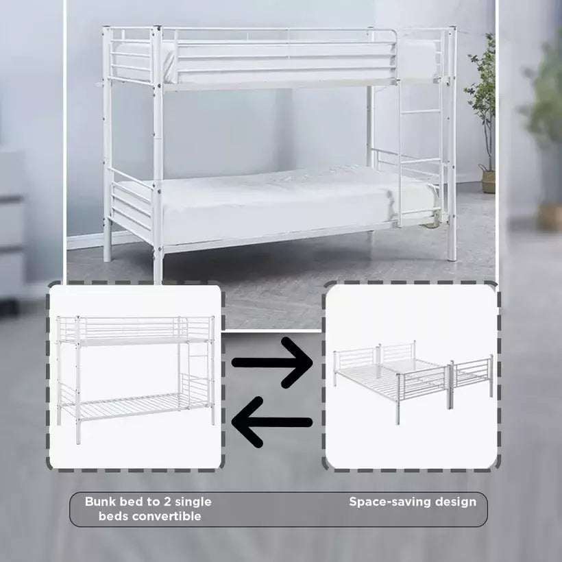 Vanilla Single Bunk Bed - 90x200 cm-GCC Home Center