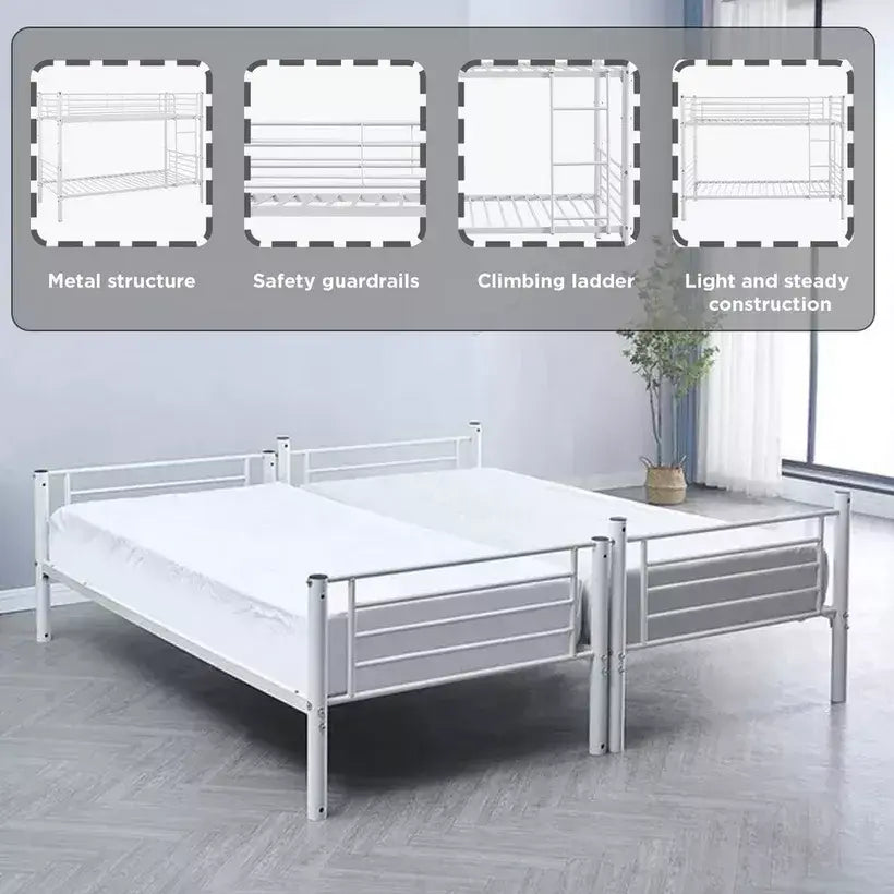 Vanilla Single Bunk Bed - 90x200 cm-GCC Home Center
