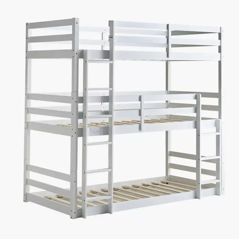 Vanilla Single Triple Bunk Bed - 90x200 cm-GCC Home Center