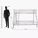 Load image into Gallery viewer, Vanilla Twin Bunk Bed - 90x200 and 140x200 cm-GCC Home Center
